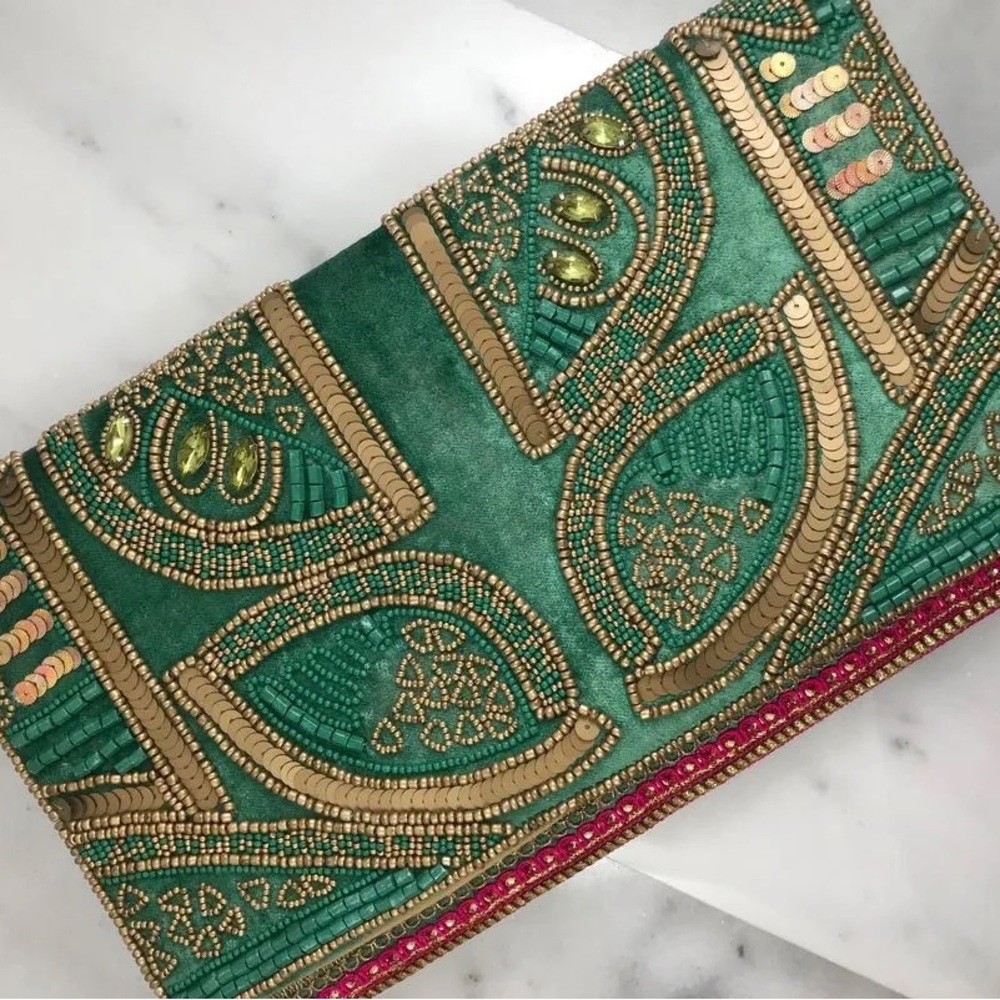 Embellished Velvet Crossbody